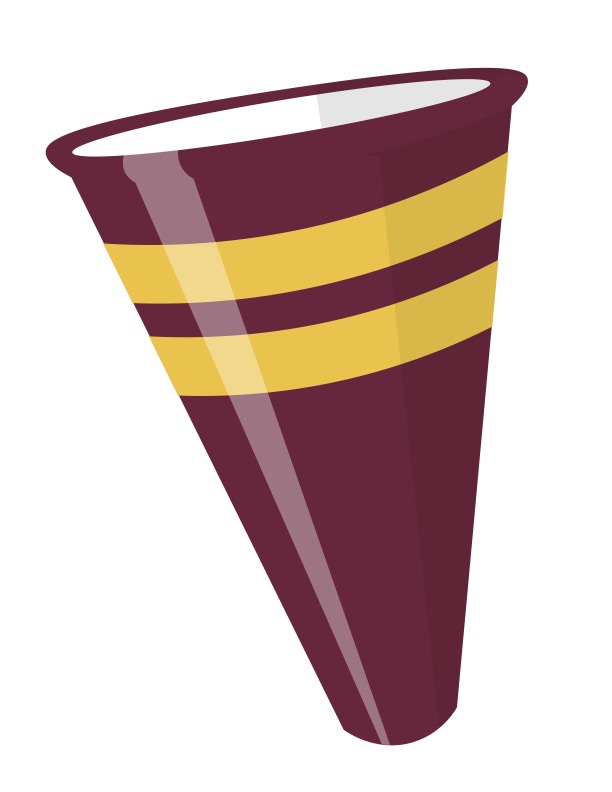 maroon megaphone