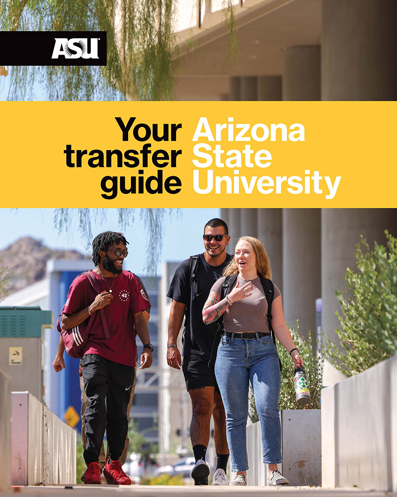 transfer student guide cover graphic