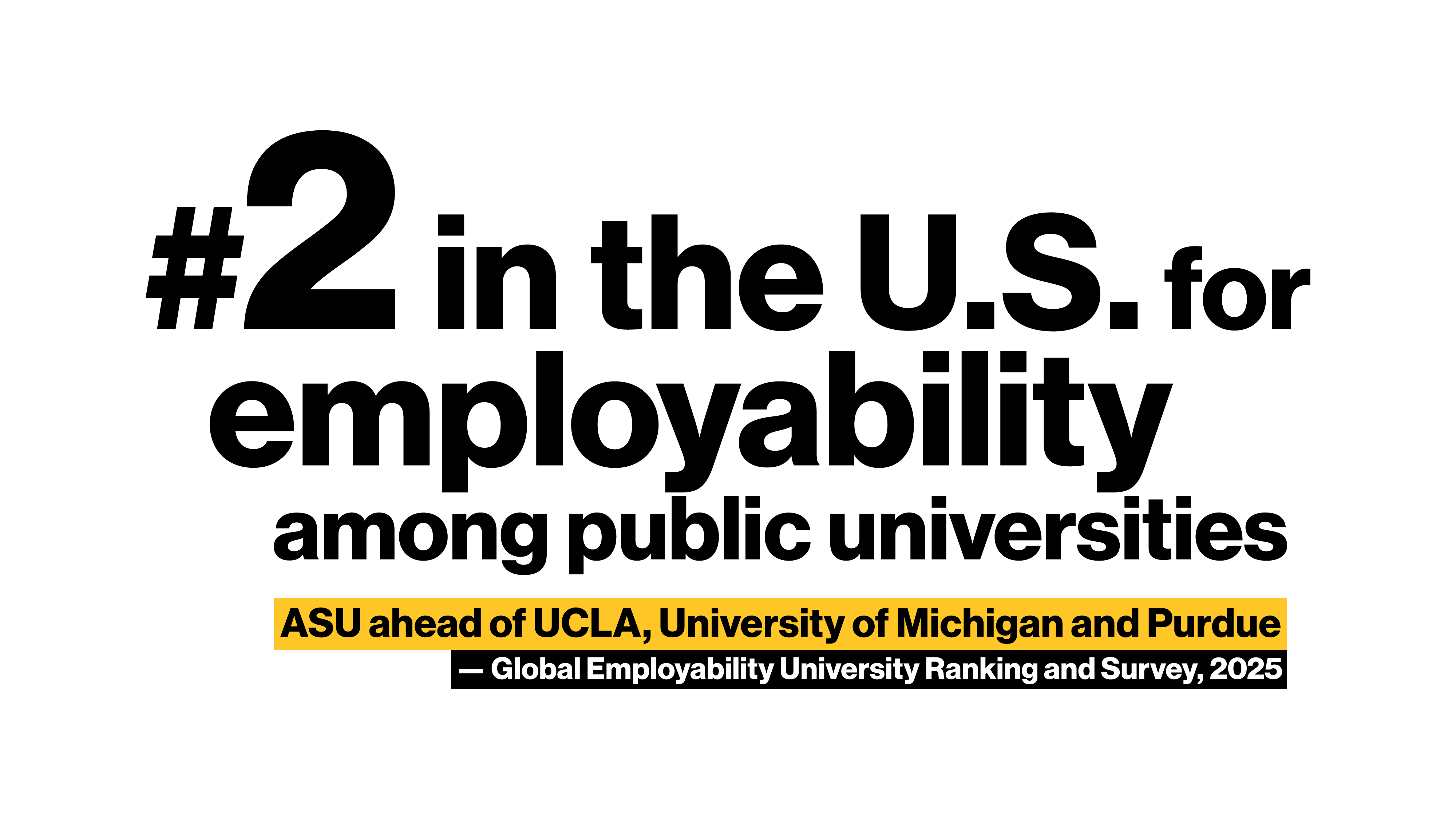 #2 in the US for employability ranking