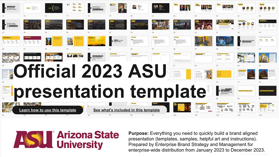 ASU presentation template