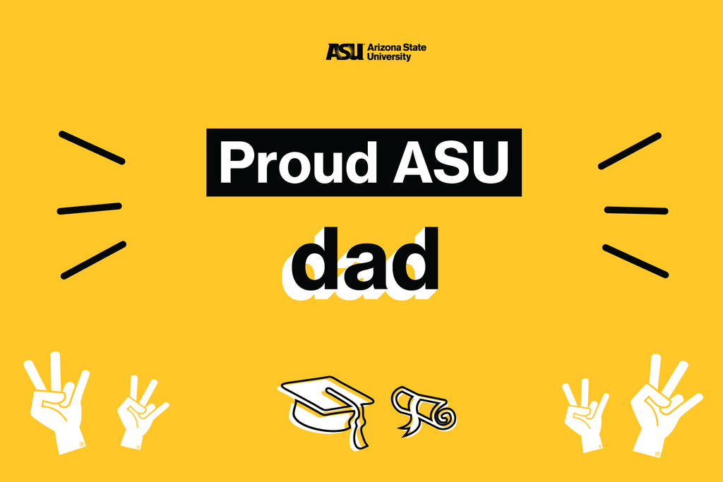 Proud ASU dad poster