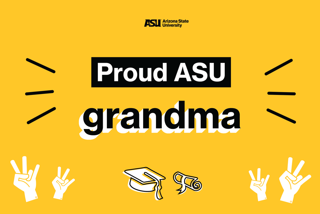 Proud ASU grandma poster