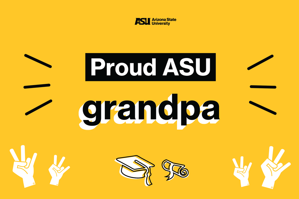 Proud ASU grandpa poster